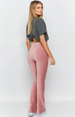 Beginning Boutique Myah Cord Pants Rust Bottoms