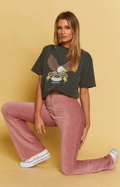 Beginning Boutique Myah Cord Pants Rust Bottoms