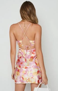 BB Exclusive Dresses Mystery Yellow Floral Mini Dress