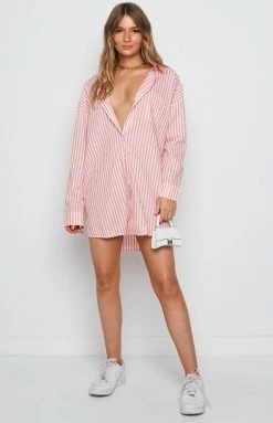 BB Exclusive Nantes Shirt Dress Pink