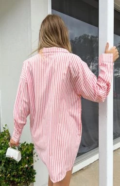 BB Exclusive Nantes Shirt Dress Pink