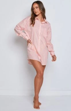 BB Exclusive Nantes Shirt Dress Pink