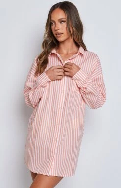 BB Exclusive Nantes Shirt Dress Pink