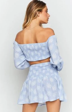 BB Exclusive Naples Mini Skirt Blue Shell Bottoms