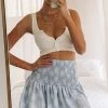 BB Exclusive Naples Mini Skirt Blue Shell Bottoms
