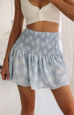 BB Exclusive Naples Mini Skirt Blue Shell Bottoms