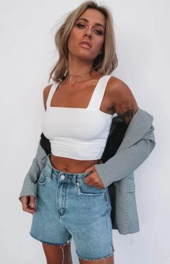 Beginning Boutique Nellie Crop White