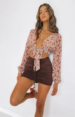 BB Exclusive Neptune Long Sleeve Top Paisley Tops