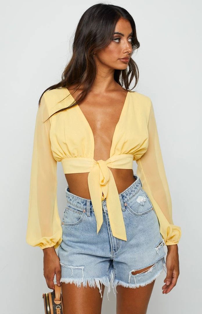 BB Exclusive Tops Neptune Long Sleeve Top Lemon 3 BB Exclusive Tops Neptune Long Sleeve Top Lemon