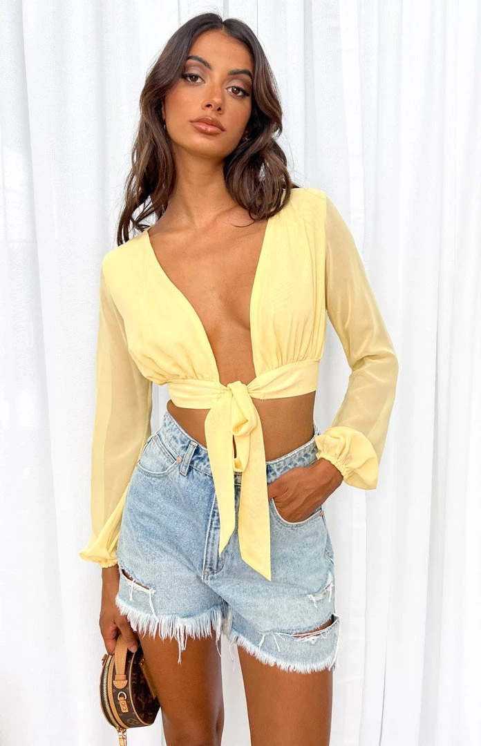 BB Exclusive Tops Neptune Long Sleeve Top Lemon 1 BB Exclusive Tops Neptune Long Sleeve Top Lemon