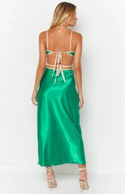Beginning Boutique New Day Green Maxi Dress Dresses