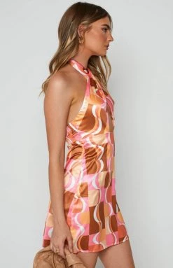 Beginning Boutique New Life Orange Mini Dress Dresses