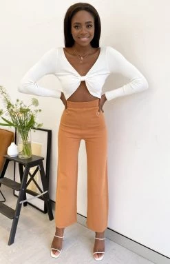 BB Exclusive Nice Knit Pants Rust Bottoms