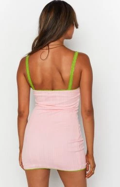 BB Exclusive Nicole Rib Mini Dress Pink