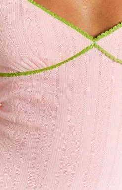 BB Exclusive Nicole Rib Mini Dress Pink