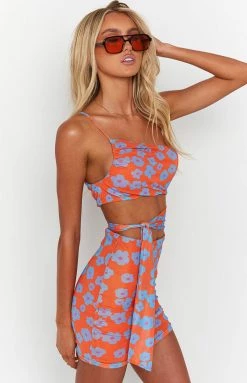 BB Exclusive New Nikita Orange Floral Mini Dress 13 BB Exclusive New Nikita Orange Floral Mini Dress