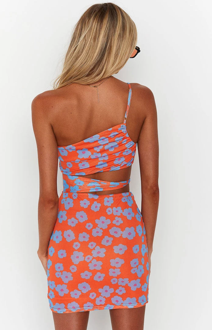 BB Exclusive New Nikita Orange Floral Mini Dress 6 BB Exclusive New Nikita Orange Floral Mini Dress
