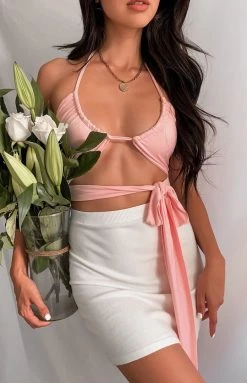 BB Exclusive Tops Niomi Crop Top Pink