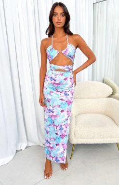 BB Exclusive Bottoms Niomi Floral Midi Skirt