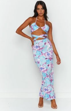 BB Exclusive Bottoms Niomi Floral Midi Skirt