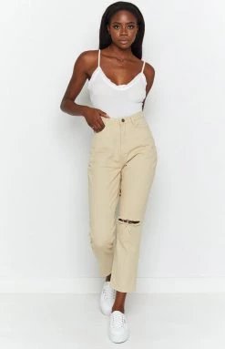 BB Exclusive No Angel Waffle Crop Top White