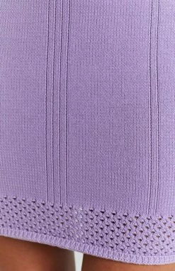 BB Exclusive Noa Knit Halter Dress Lilac