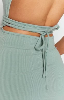 Beginning Boutique Dresses The Palms Midi Dress Sage