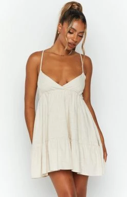 Beginning Boutique Nudgee Beige Mini Dress Dresses 11 Beginning Boutique Nudgee Beige Mini Dress Dresses