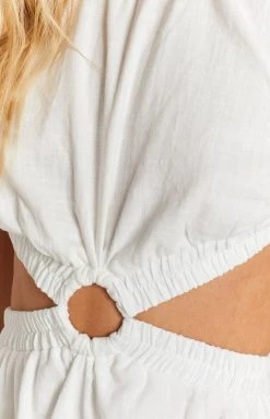 Beginning Boutique Odessa Backless Midi Dress White Dresses