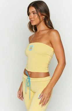 Tops OMIGHTY Aloha Boob Tube Butter