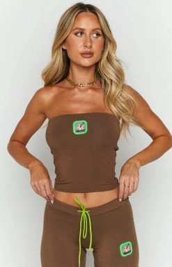 OMIGHTY Aloha Boob Tube Coffee Tops