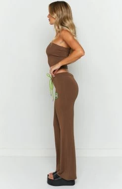 Bottoms OMIGHTY Aloha Pants Coffee