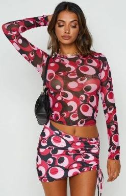 Bottoms OMIGHTY Bobble Mini Skirt Pink 9 Bottoms OMIGHTY Bobble Mini Skirt Pink