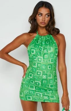Dresses OMIGHTY Cubby Halter Dress Green