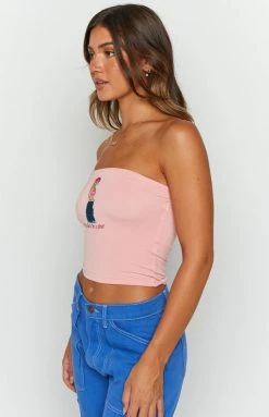 OMIGHTY Glad To Be A Girl Top Pink