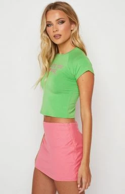 OMIGHTY I Hate U Baby Tee Green