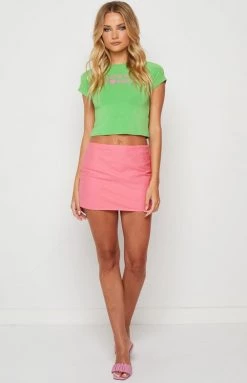 OMIGHTY I Hate U Baby Tee Green