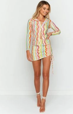 OMIGHTY Squiggly Shirt Rainbow Tops