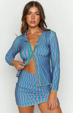 OMIGHTY Squiggly Skirt Purple Bottoms