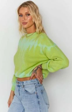 BB Exclusive Overland Bleach Sweater Green Outerwear