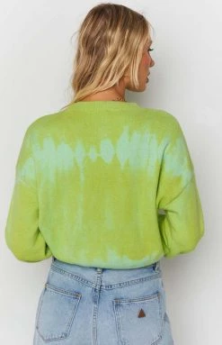BB Exclusive Overland Bleach Sweater Green Outerwear