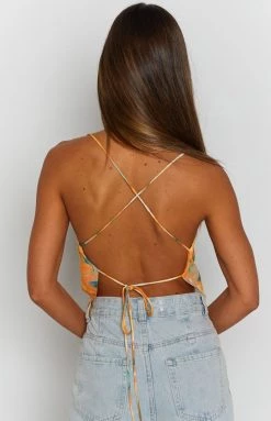 Beginning Boutique Tops Fia Tie Dye Scarf Top Orange 15 Beginning Boutique Tops Fia Tie Dye Scarf Top Orange