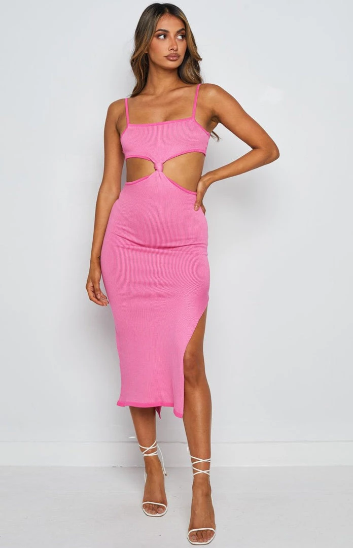 BB Exclusive Dresses Oblivion Pink Midi Dress 2 BB Exclusive Dresses Oblivion Pink Midi Dress
