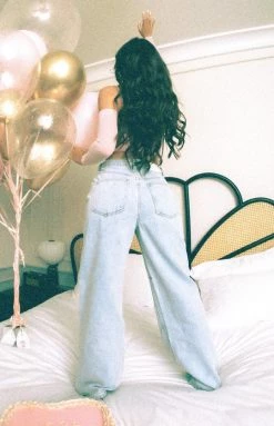 Emma Rose X Beginning Boutique Bottoms October Blue Jeans