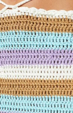 BB Exclusive Bottoms Olympia Stripe Crochet Mini Skirt 18 BB Exclusive Bottoms Olympia Stripe Crochet Mini Skirt