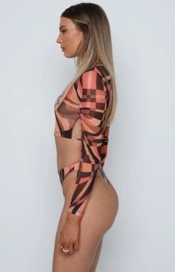 BB Exclusive One Love Festival Bikini Bottoms Brown