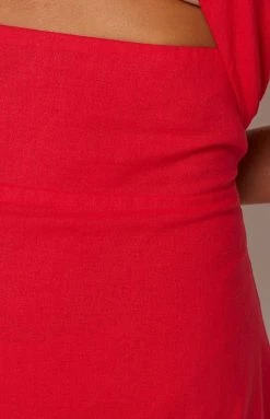 BB Exclusive Dresses Onyx Red Halter Mini Dress