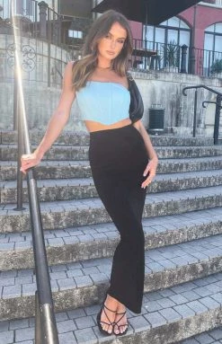 BB Exclusive Bottoms Ophelia Black Midi Skirt