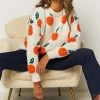 Beginning Boutique Orange Fruit Tingle Jumper Cream