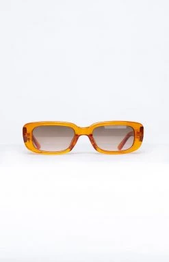 Eclat Go To Vintage Transparent Orange Sunglasses